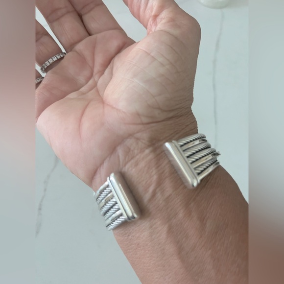 DAVID YURMAN crossover 4-row cuff with diamonds - Picture 4 of 8
